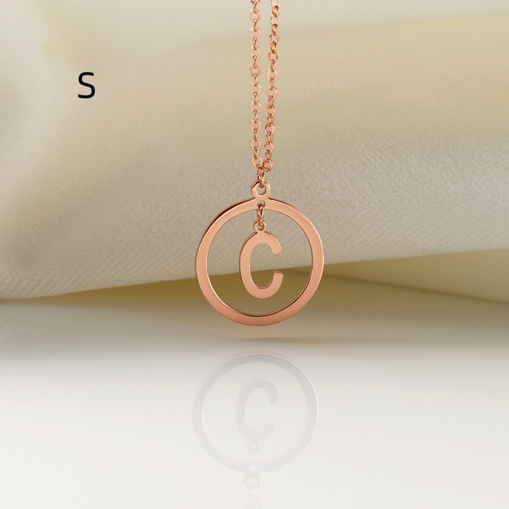 Collier de lettres polyvalent en cuivre