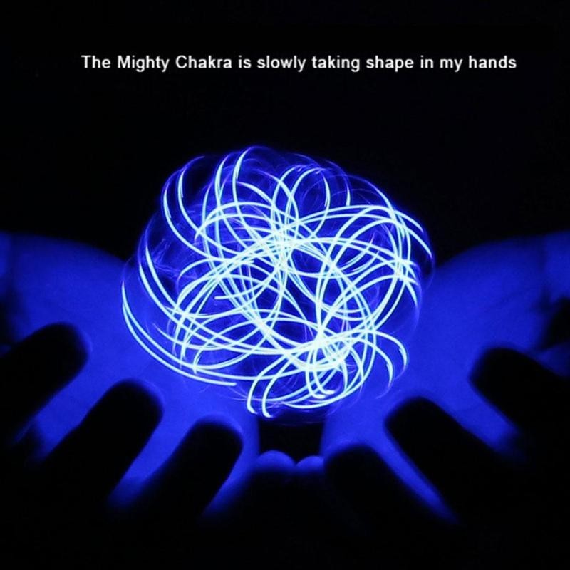 Bolas de luz LED de juguete, juguete flotante giratorio luminoso, pastilla en espiral, juguete eléctrico, generador de pastillas en espiral ajustable