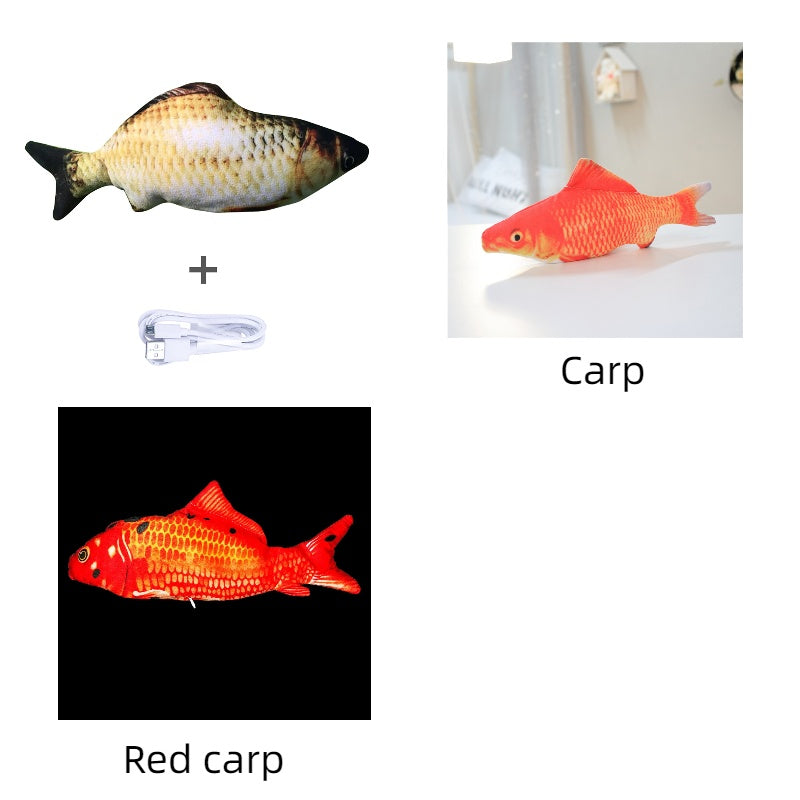 Version sans pince à chat - Jouet de poisson électrique de simulation de poisson sauteur électrique
