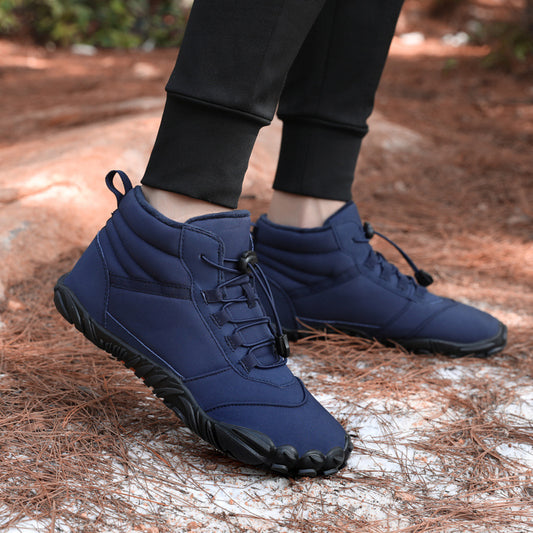 Chaussures montantes décontractées en coton pour Couple, imperméables, doublées de polaire, chaudes et respirantes, pour la neige