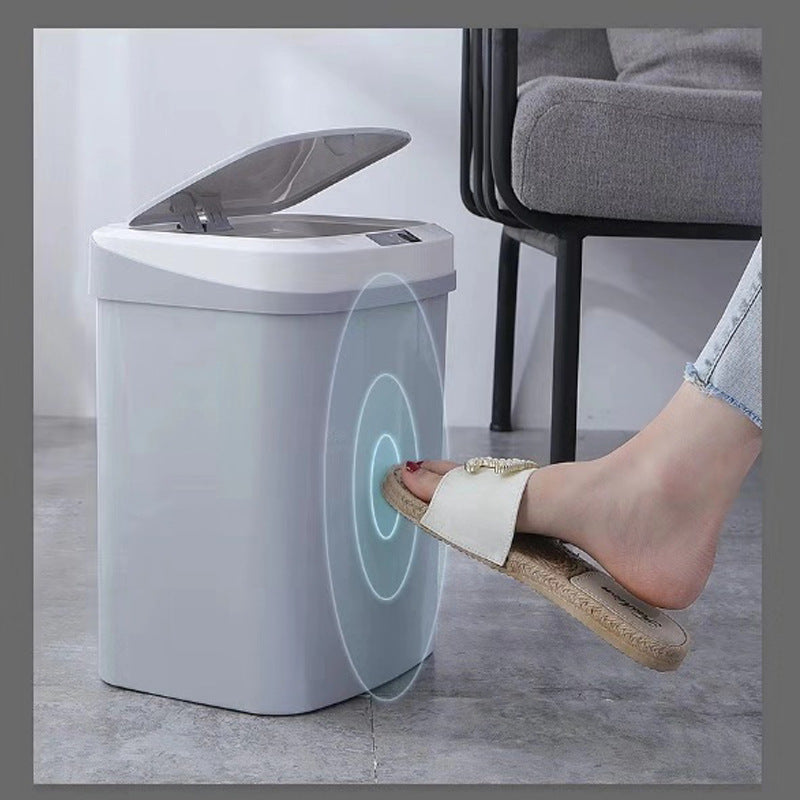 Poubelle intelligente, poubelle de toilette domestique à Induction de cuisine de salon avec couvercle