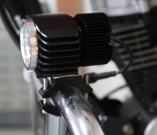 Abrazadera de tubo de foco Led para motocicleta, soporte de parachoques, marco de fijación de aleación de aluminio para vehículo eléctrico