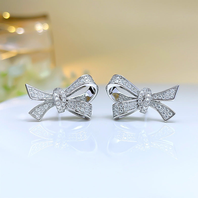Boucles d'oreilles à nœud, Design de Niche, personnalité à la mode, clou d'oreille
