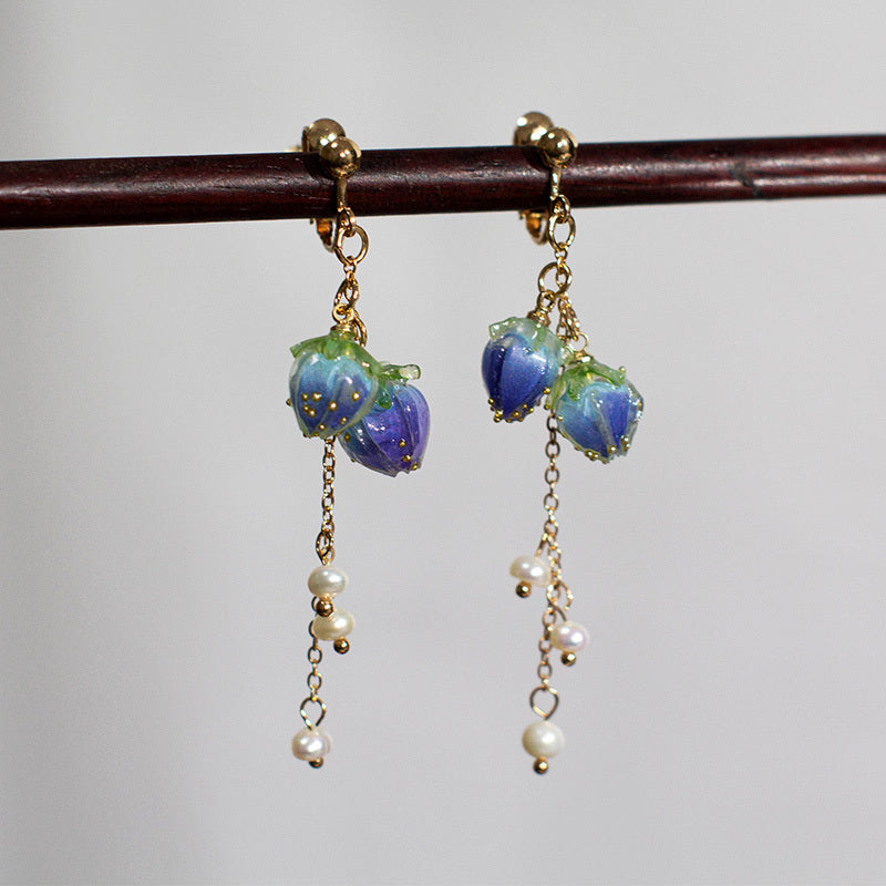 Pendientes Hanfu de estilo antiguo de viento ligero