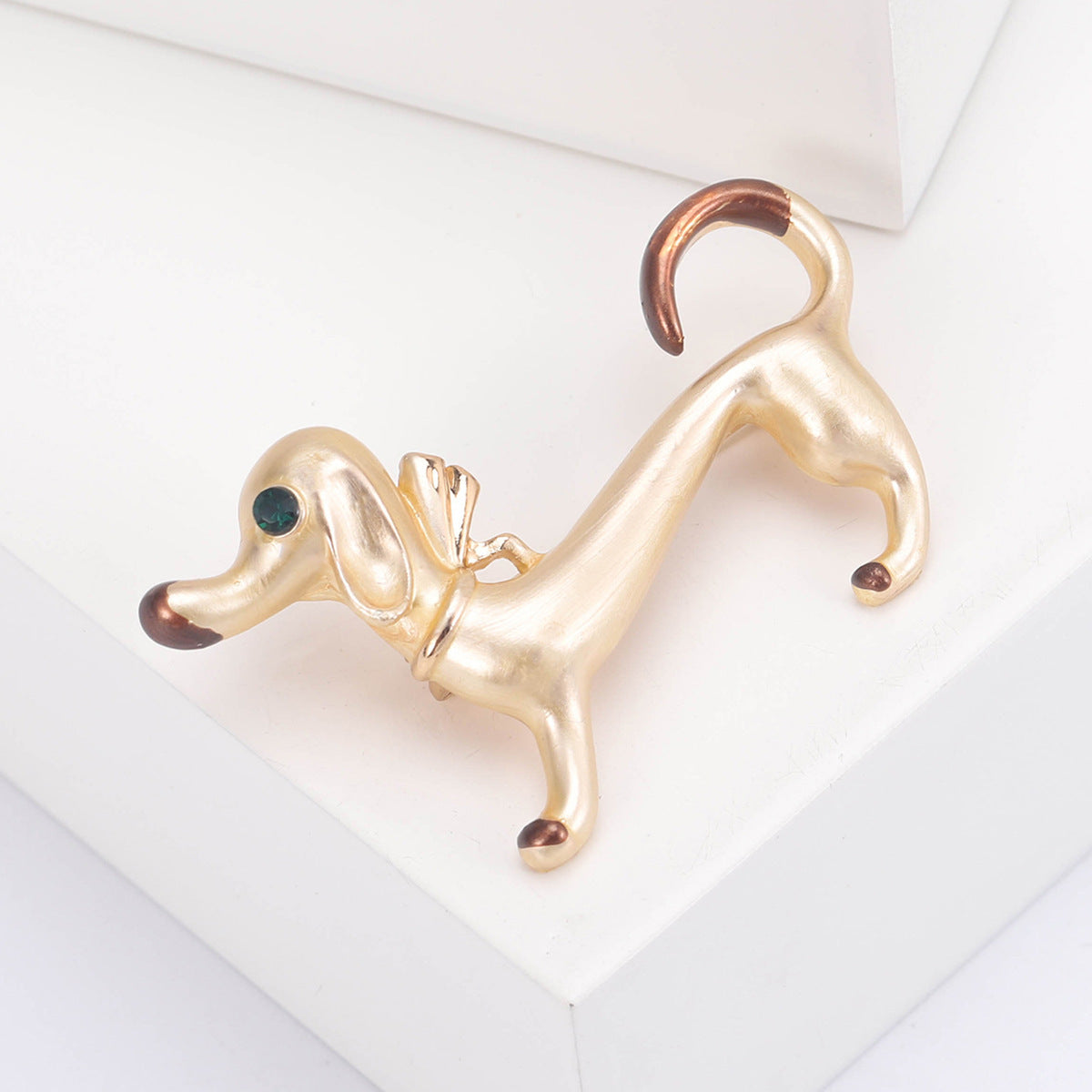 Mignon dégoulinant d'huile saucisse chien Animal broche Simple même Style broche ornement