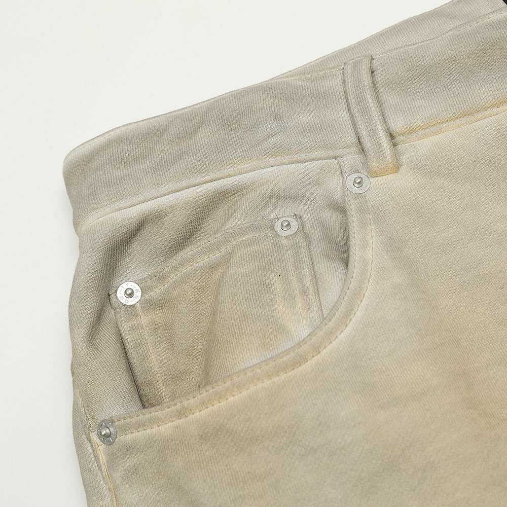 Vintage Fashion Men's Dirty Casual Trousers