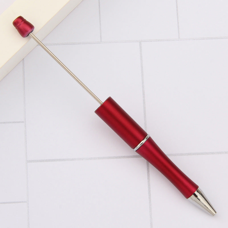 Stylo à bille créatif en plastique avec perles