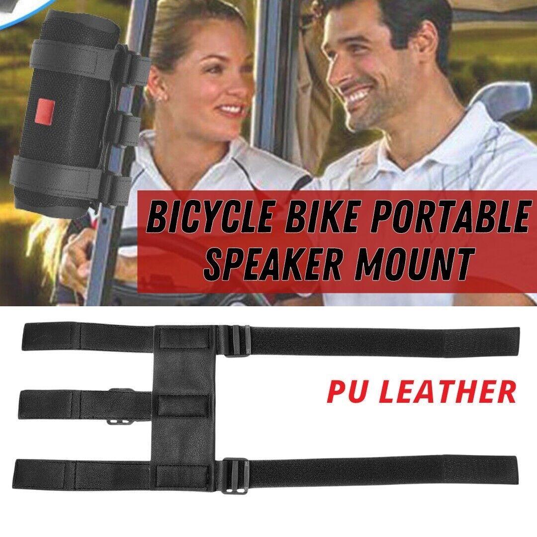 Accesorios de correa ajustable para bicicleta con soporte de Altavoz Bluetooth para carrito de golf y bicicleta