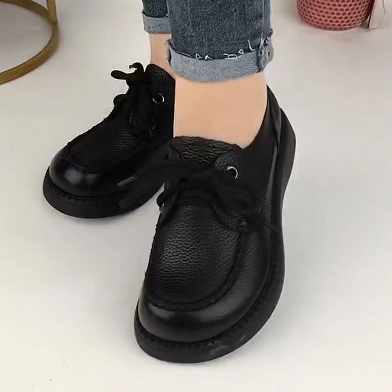 Mocasines con plataforma y aumento de fondo suave