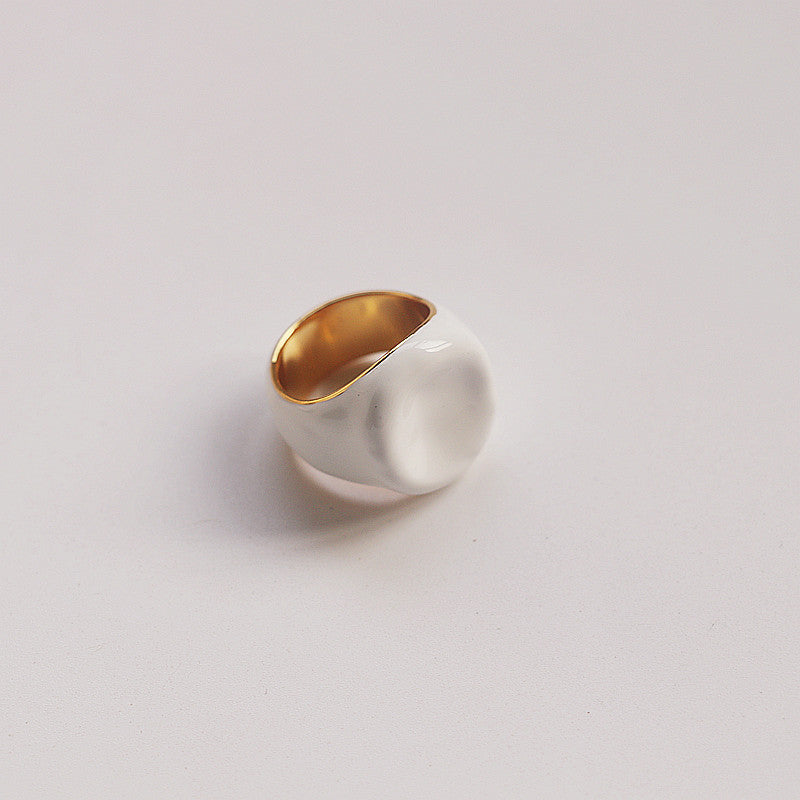 Fashion Personalized Niche Design Enamel Ring For Women