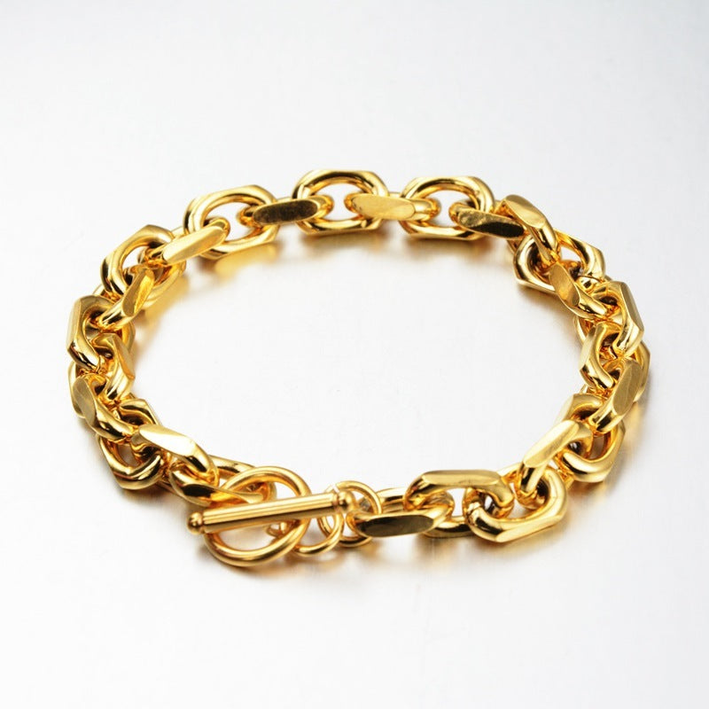 Personalized Fashion Accessories Titanium Steel Round Bracelet