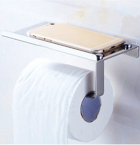 Toallero de acero inoxidable 304 para teléfono, soporte de papel higiénico, accesorios de baño, caja de pañuelos creativa, engrosamiento
