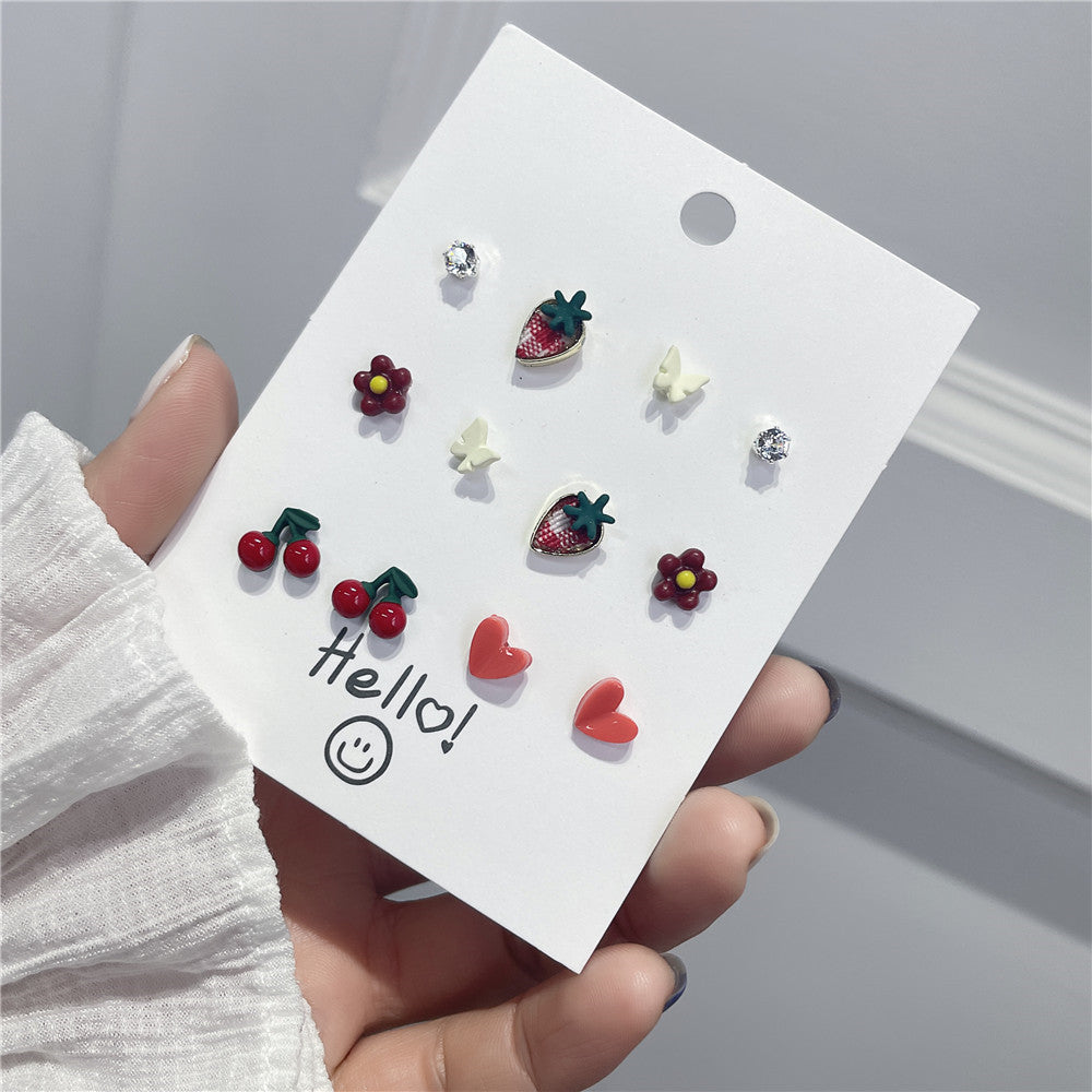Boucles d'oreilles à tige en argent sterling pour femme