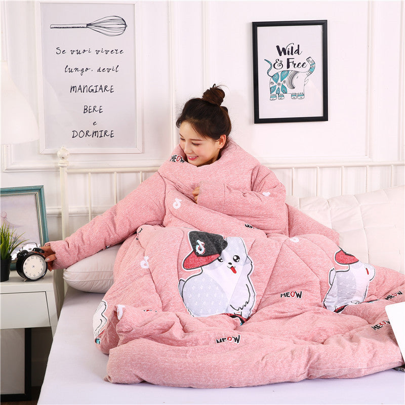 Couette d'hiver paresseuse avec manches