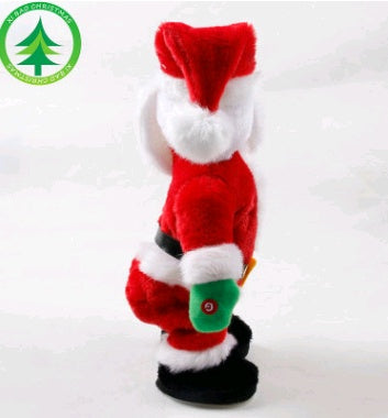 Décorations de Noël Jouets électriques du Père Noël Creative Twist Music Poupées du Père Noël