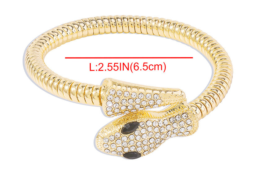 Collier serpent rétro exagéré pour femme