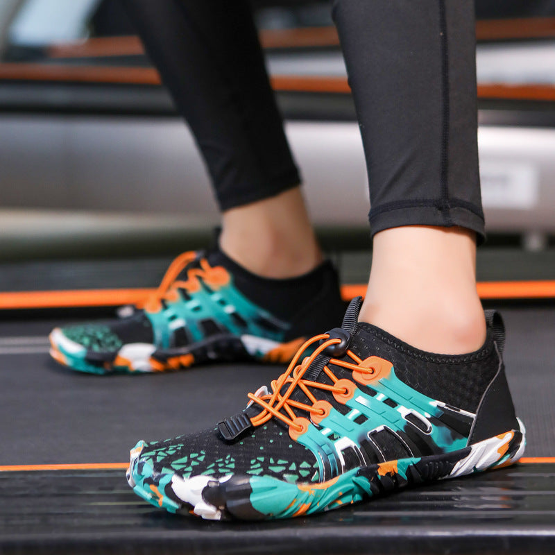 Zapatos para correr todoterreno para hombre, zapatos descalzos dispersos para ejercicio ligero, bombas antideslizantes para caminar al aire libre