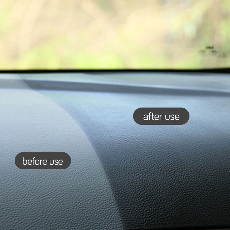 Coated rubber and plastic car wax