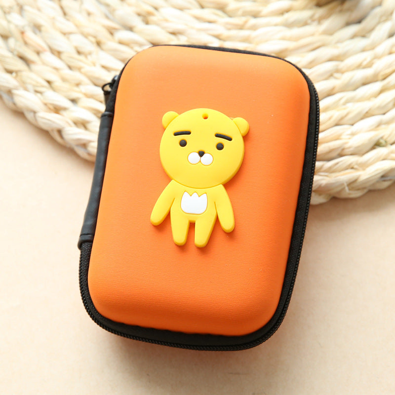 Vente directe nouveau mignon zéro portefeuille dessin animé écouteur collecteur chargeur boîte pièce de monnaie sac à main en gros 