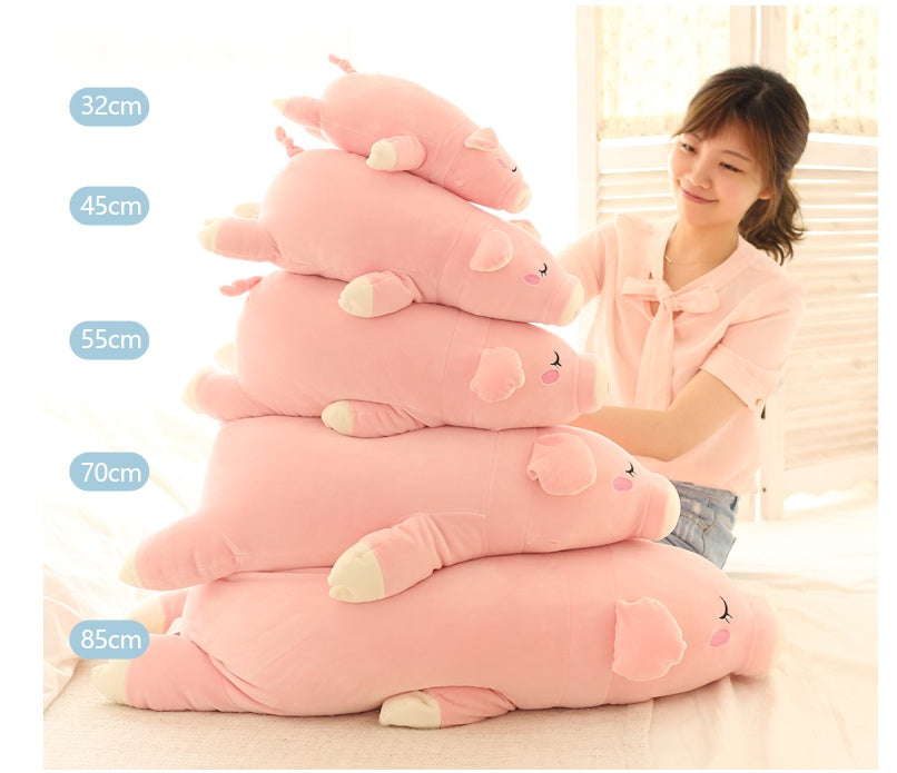 Peluche cochon doux, poupée cochon de dessin animé, oreiller en coton, cadeau d'anniversaire