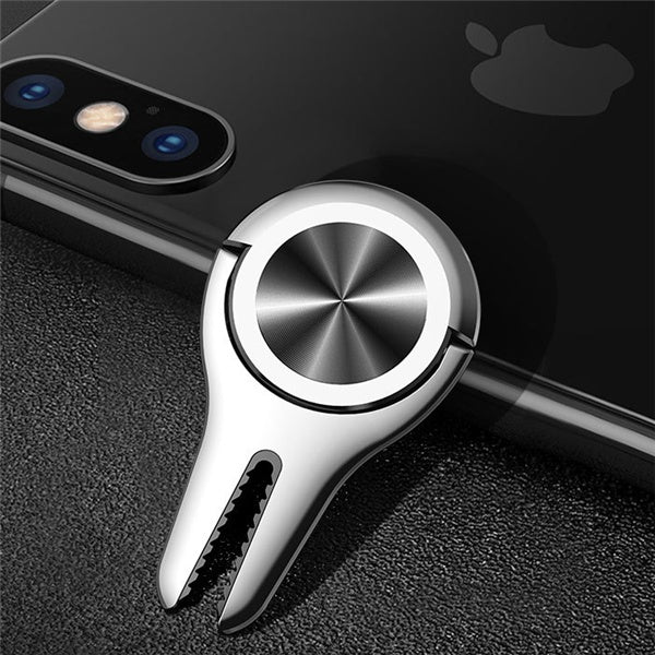 Support spécial de voiture, boucle de téléphone portable, boucle de doigt, personnalité créative, boucle multifonction, sortie d'air, porte-cartes, coque en métal