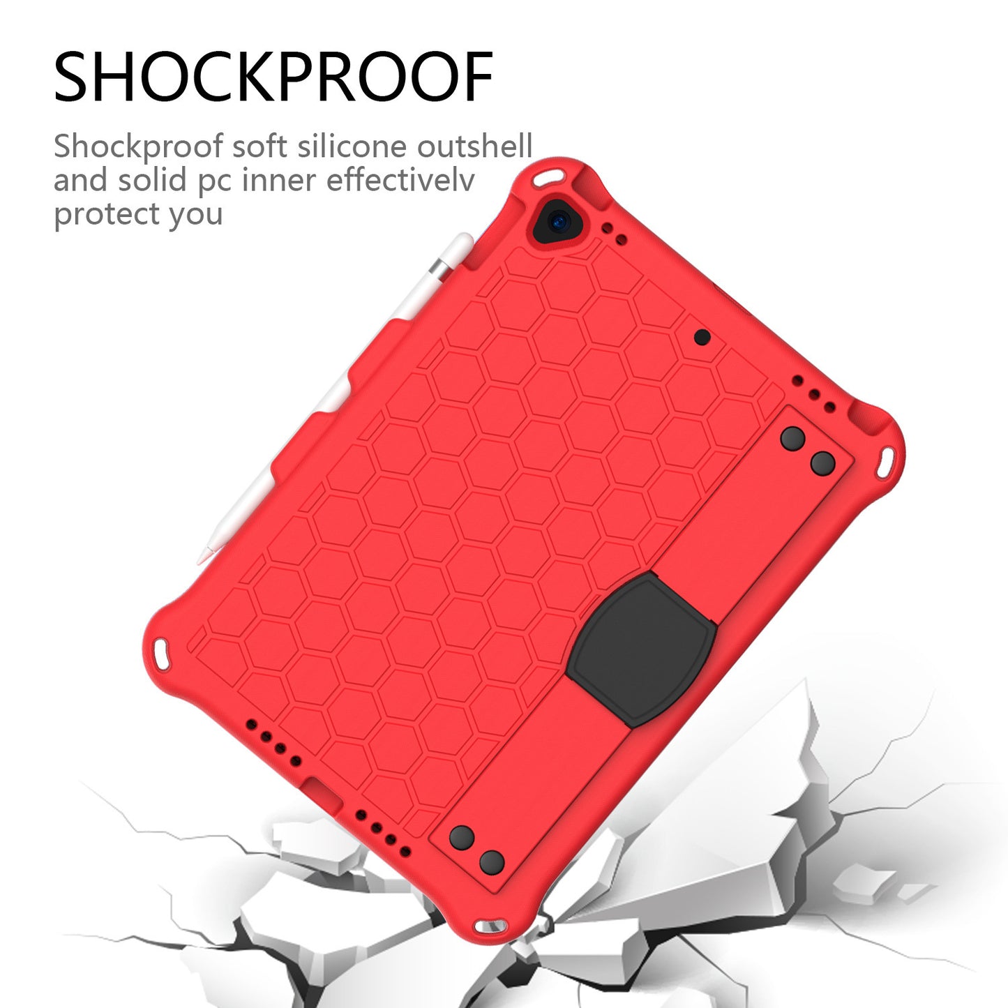 Compatible avec Apple, nouvelle coque EVA en nid d'abeille pour iPad 10.2