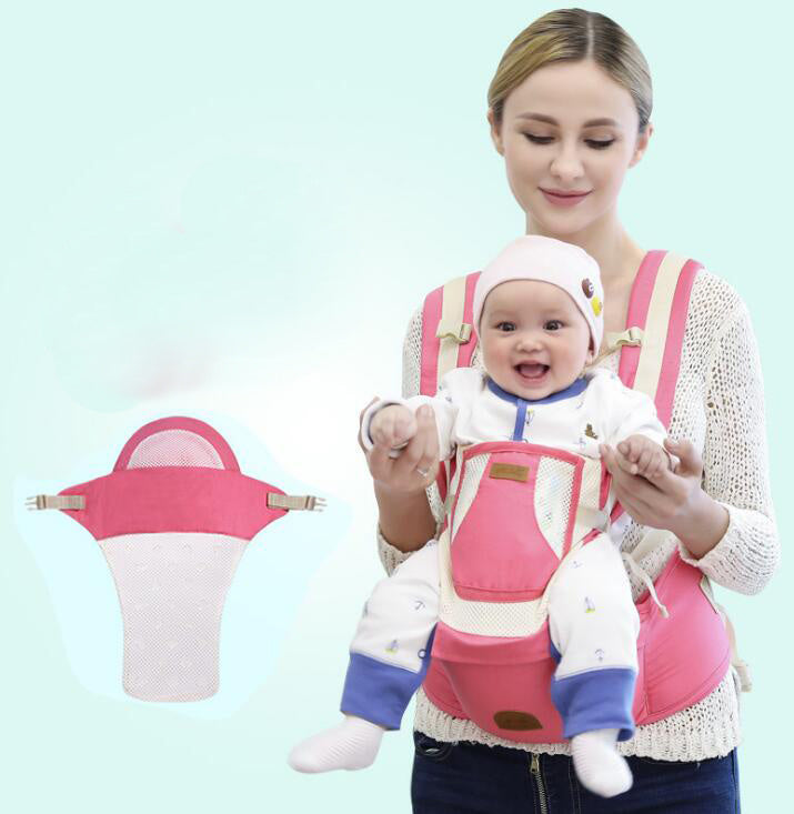 Tabouret de taille multifonctionnel respirant quatre saisons pour bébé, trois en un, écharpe inclinée