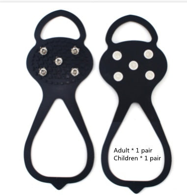 Pince à glace unisexe à 5 dents pour hommes, pour chaussures, Crampons, Crampons pour Crampons de neige, couvertures antidérapantes d'escalade et de randonnée