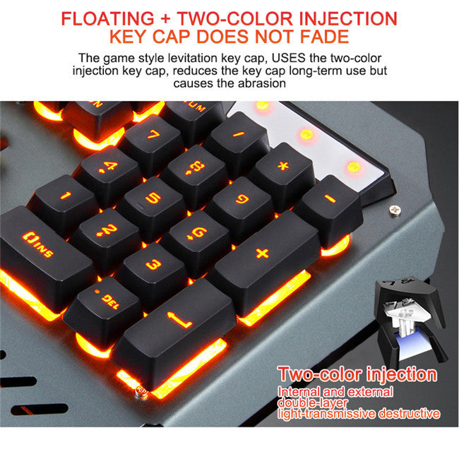 Teclado mecánico con cable para juegos