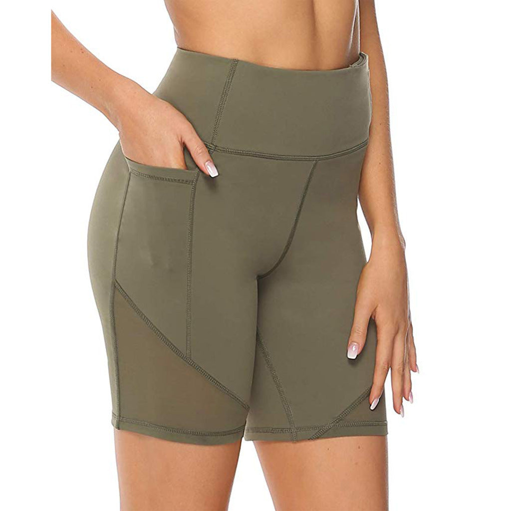 Pantalones cortos deportivos de cinco puntos con costuras