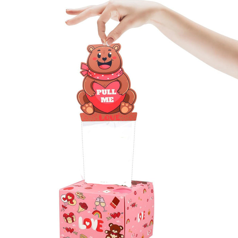 Boîte Surprise pour la saint-valentin, cadeau Explosion, création de l'enveloppe la plus interactive, rebond créatif, boîte à monnaie en papier pliable, bricolage