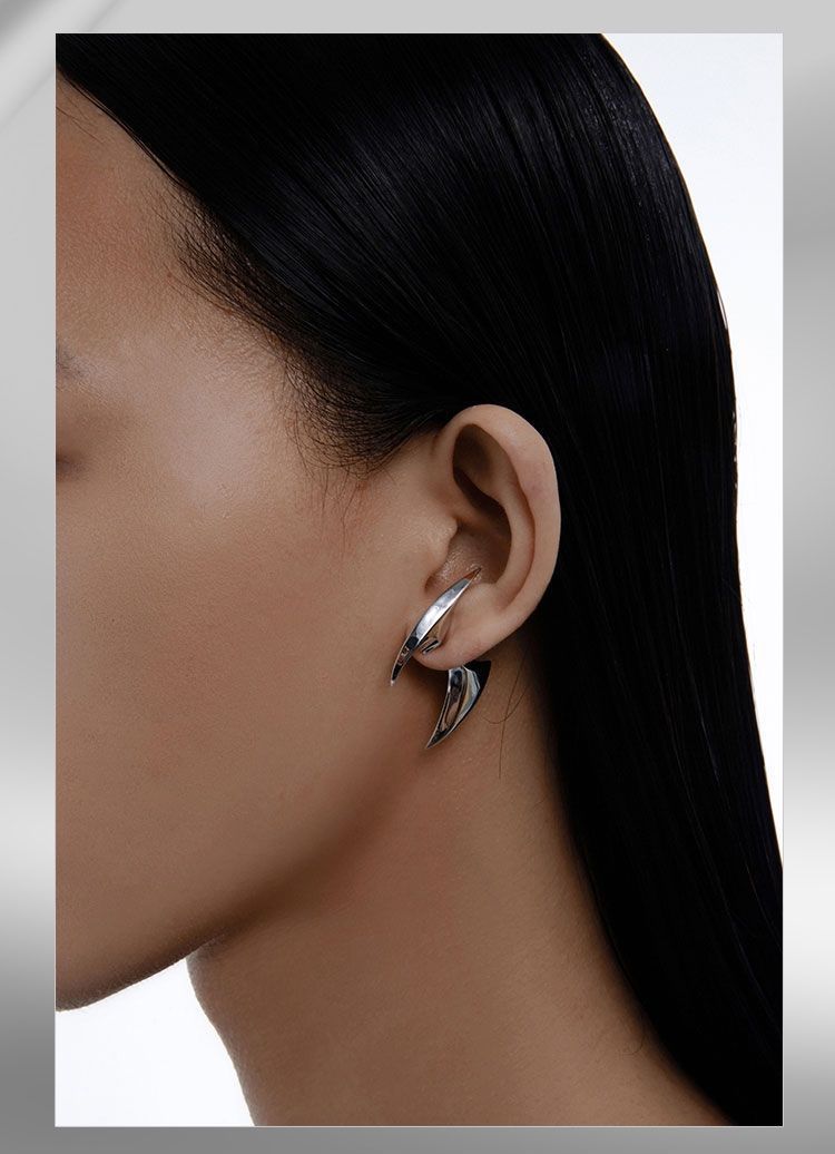 Boucles d'oreilles de tempérament de sortie simples et assorties pour femmes