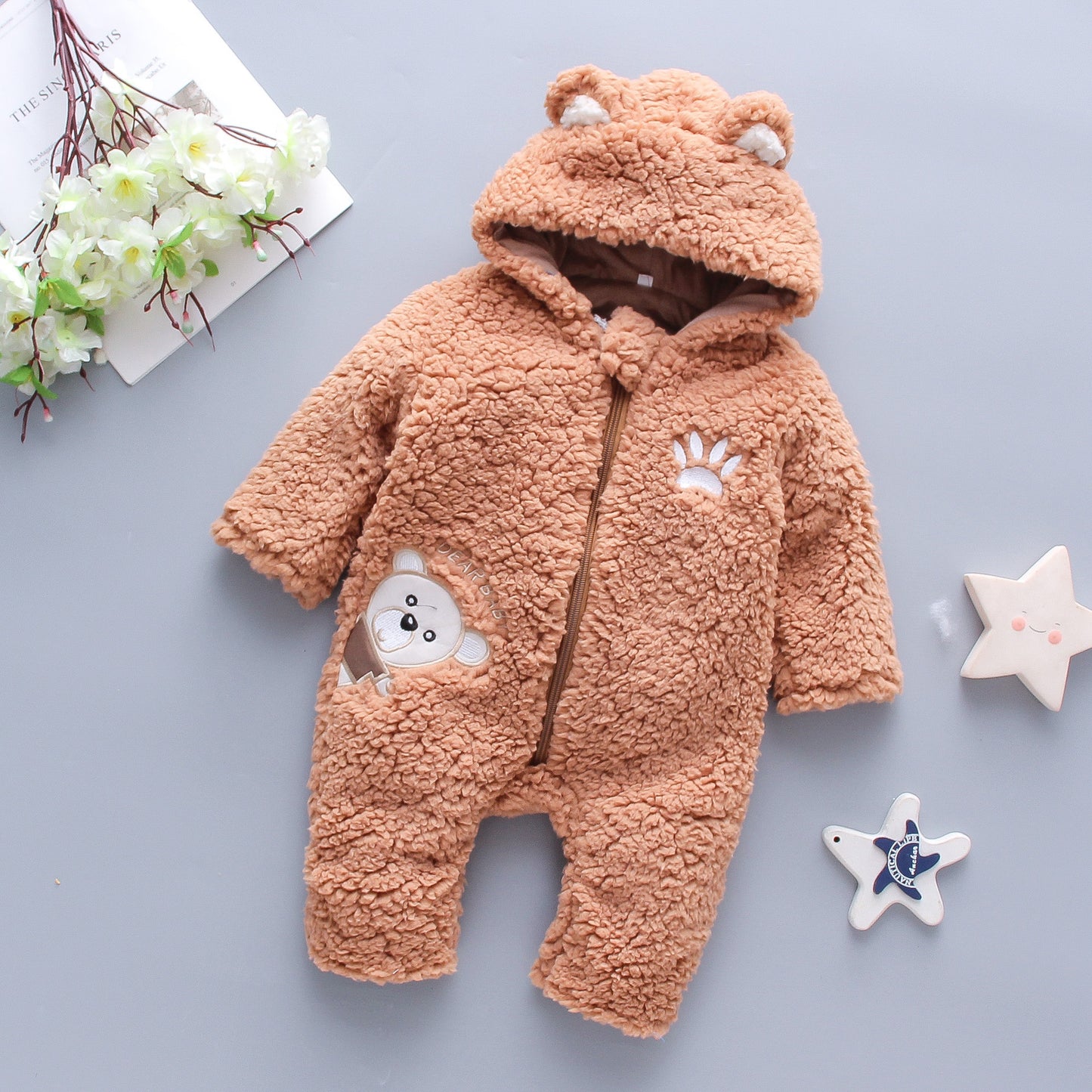 Vêtements d'hiver en coton pour bébé garçon et fille