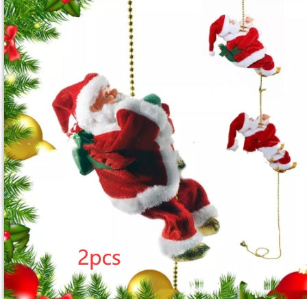 Escalera eléctrica de Papá Noel de plástico