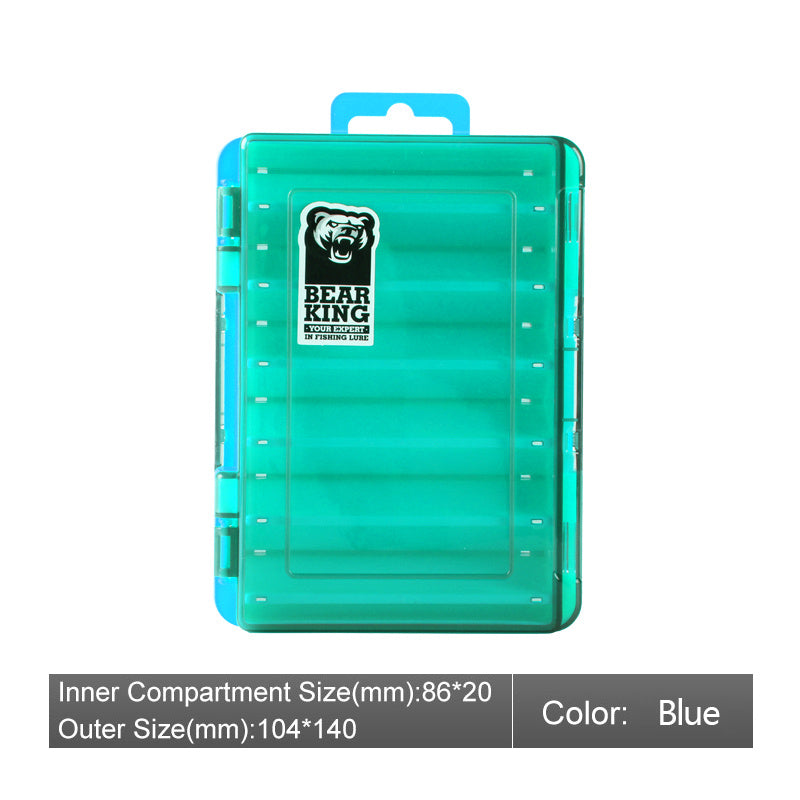 Caja de microobjetos de doble cara para señuelos de pesca Luya