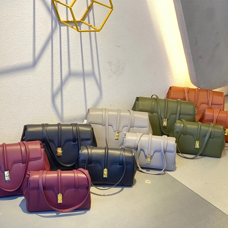 Fourre-tout de grande capacité en cuir de vache première couche