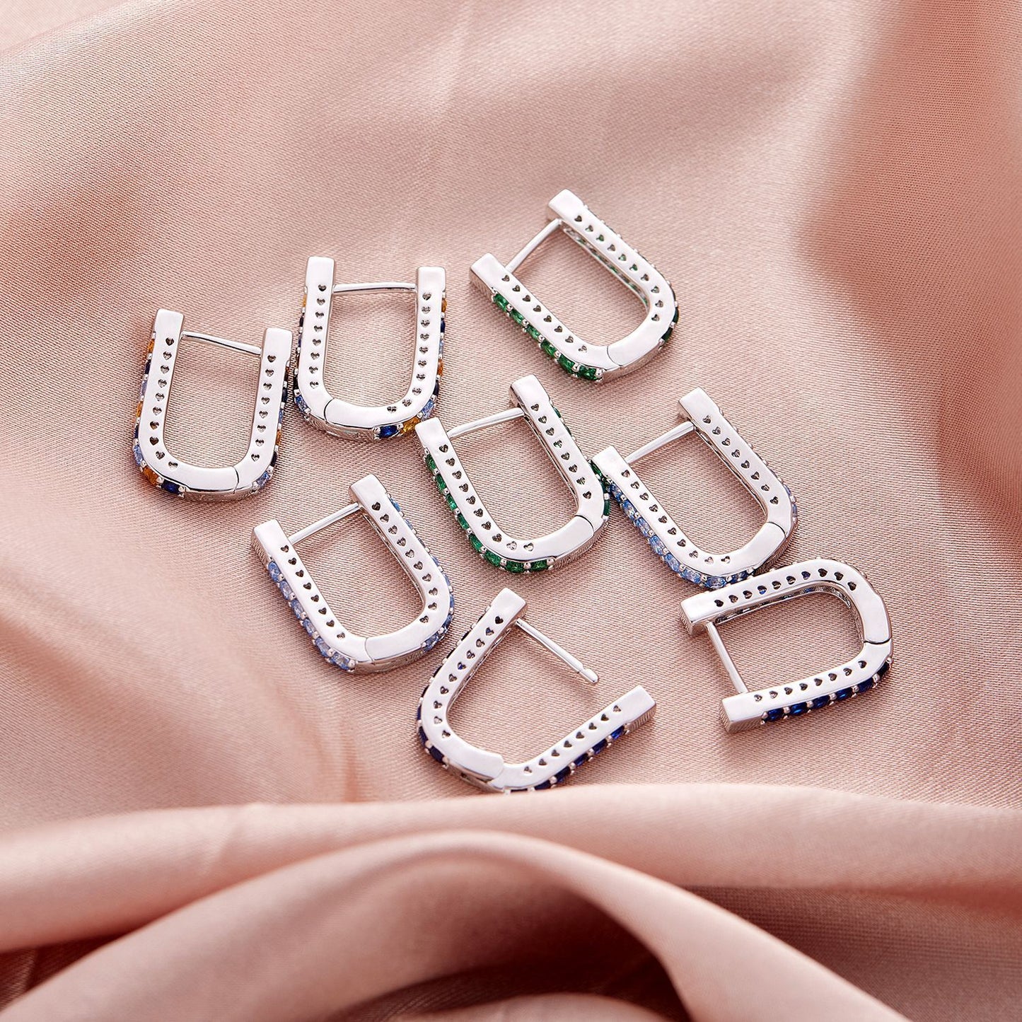 Clip d'oreille classique en forme de U, vêtements personnalisés européens et américains, perceuse de gang, boucles d'oreilles en alliage de cuivre