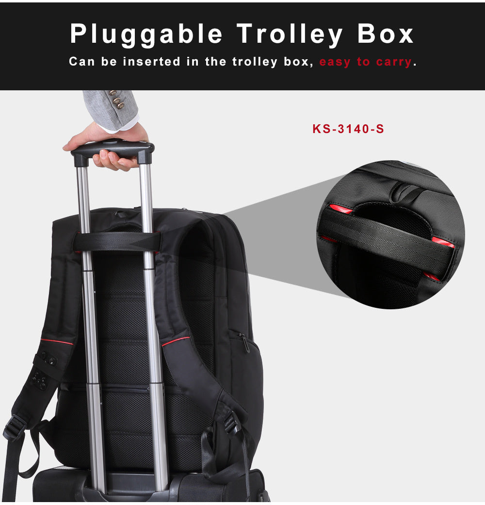 Sac à dos d'affaires étanche de grande capacité avec chargement USB