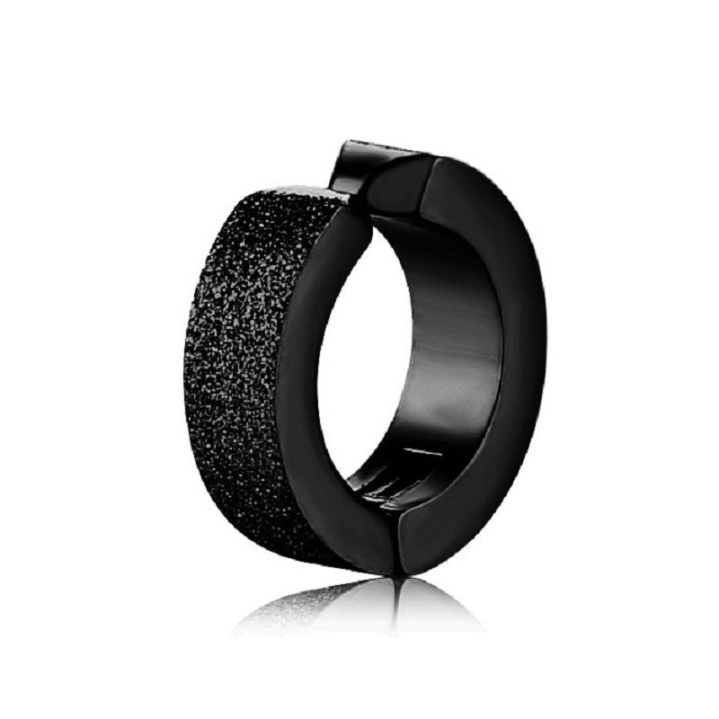 European And American Fashion Punk Frosted Earrings Without Pierced Ears