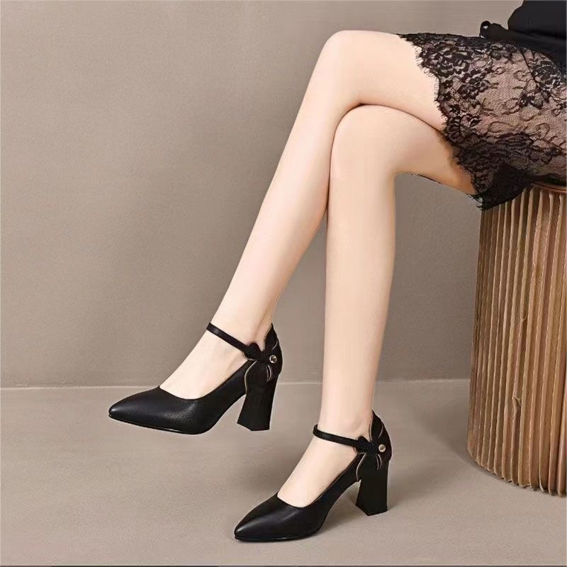 Talons hauts Mode féminine Bout pointu Bouche peu profonde