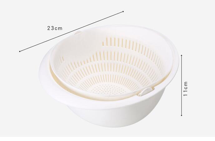 Panier de vidange d'évier à Double vaisselle, panier de fruits de lavage de panoramique de cuisine
