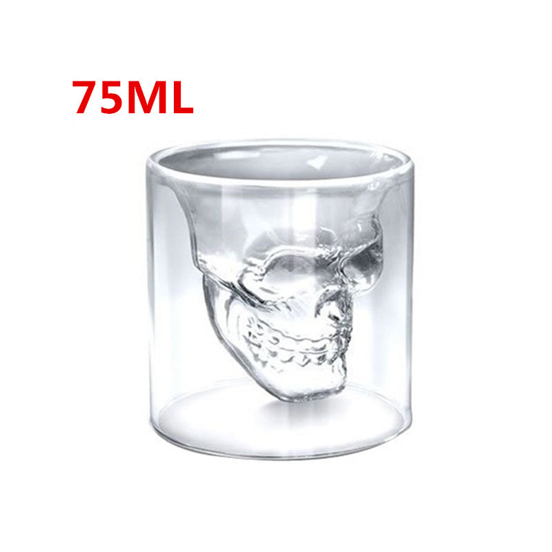Calavera Calavera Doble Cristal Transparente