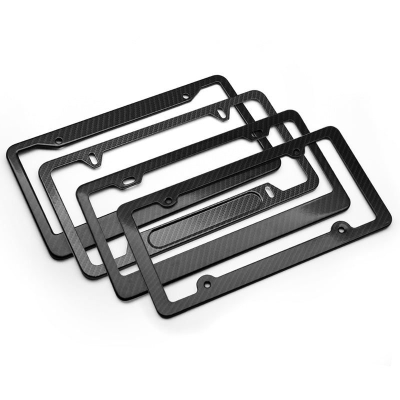 Nouveau cadre de plaque d'immatriculation américaine en fibre de carbone