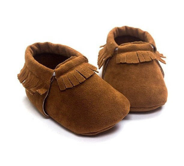 Chaussures de bébé nouveau-né en cuir suédé PU