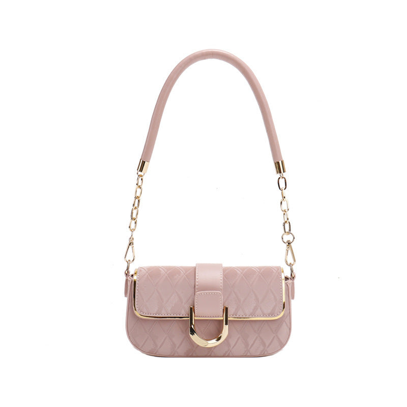 Bolso cuadrado pequeño con cadena Bolso bandolera con hombro para axila