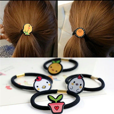 Accessoires pour cheveux en corde de poils d'animaux de dessin animé