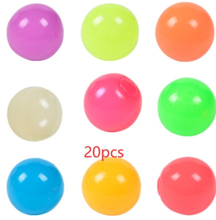 Bolas adhesivas luminosas, juguetes pegajosos para pared, juegos de fiesta en casa que brillan en la oscuridad, juguetes novedosos, juguete para apretar de descompresión