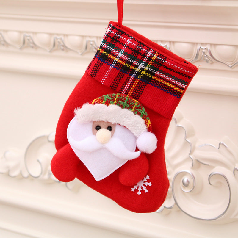 Decoraciones navideñas Calcetines de Papá Noel Colgante para árbol de Navidad Calcetines de Navidad Bolsa de regalo Bolsa de Navidad