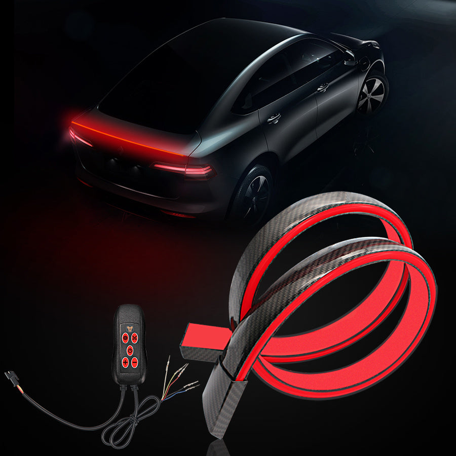 Becquet de coffre universel LED bande de voiture frein queue clignotant