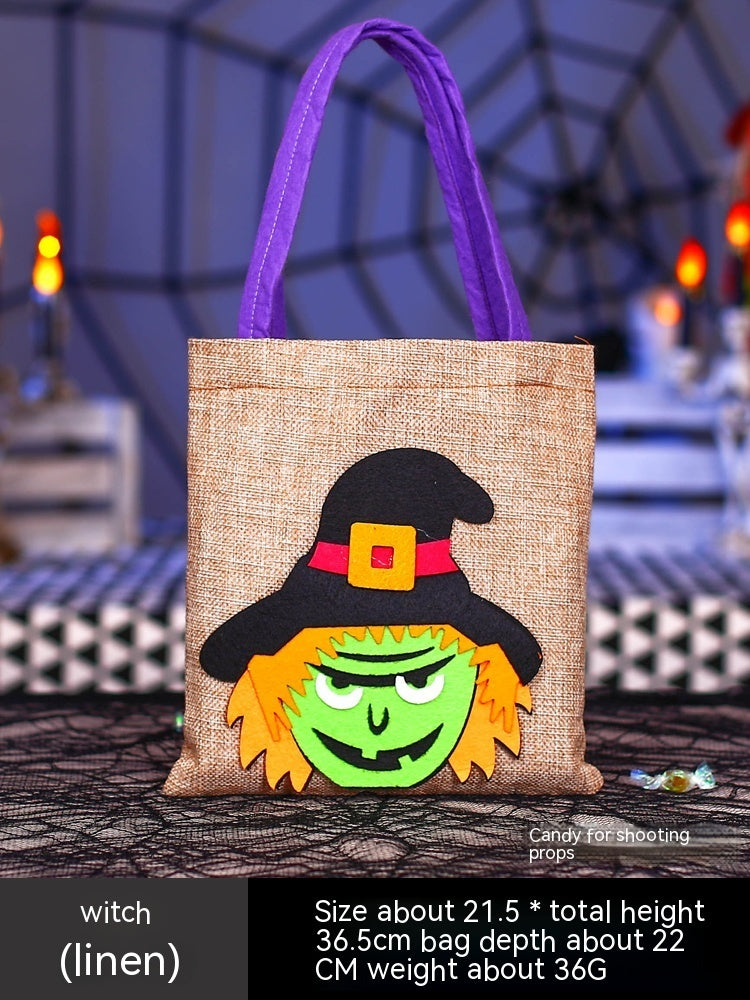 Halloween Pumpkin Bag Portable Children Props